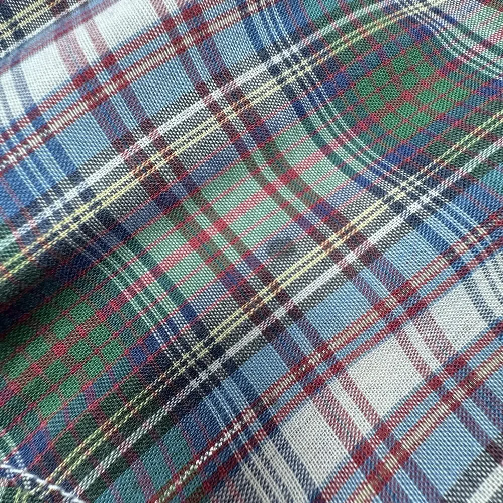 1970's Levi's Shirt Mens L Plaid Western Pearl Snap LS Vintage Tapered Fit